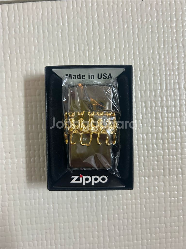 ZIPPO라이터 슬림 캣츠팝니다--0