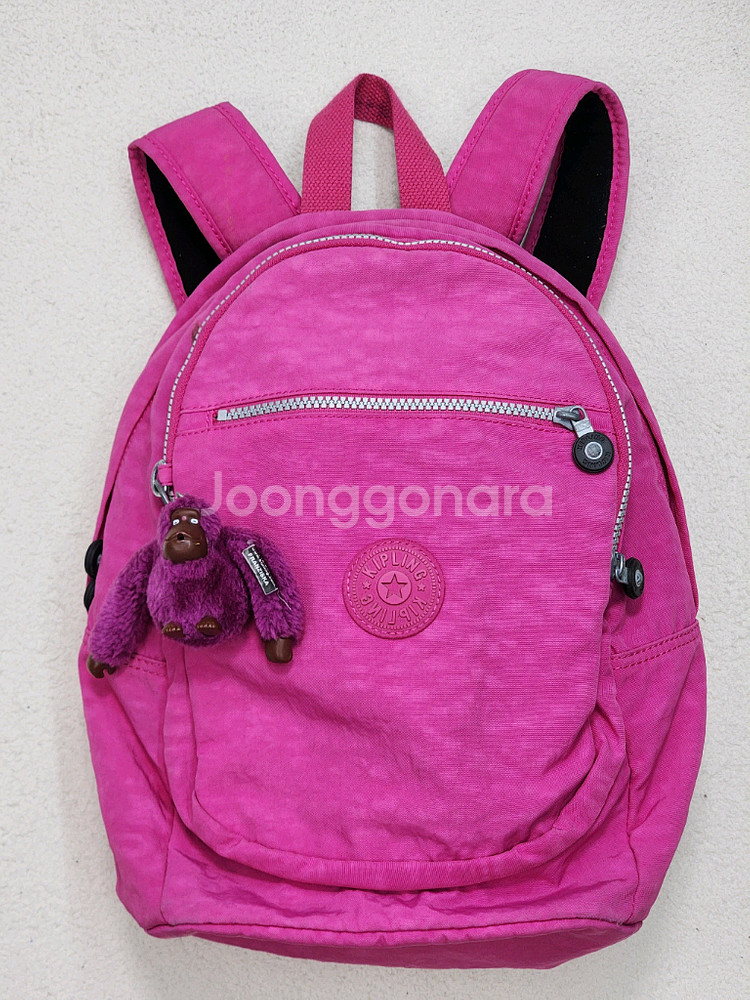 KIPLING 핑크 백팩--0