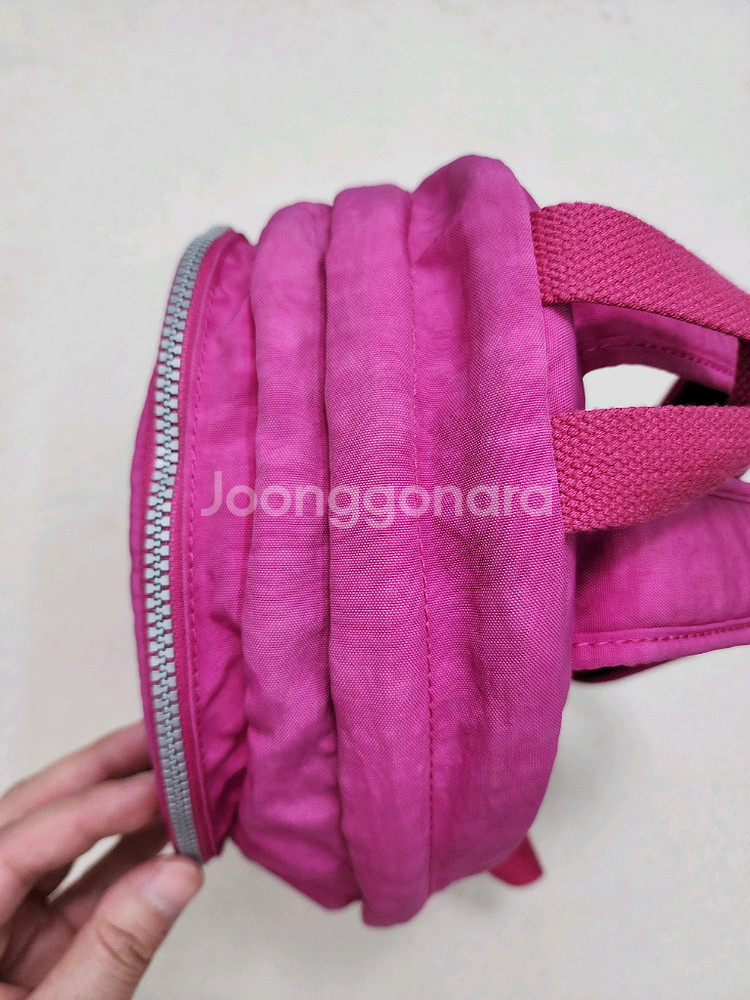 KIPLING 핑크 백팩--2