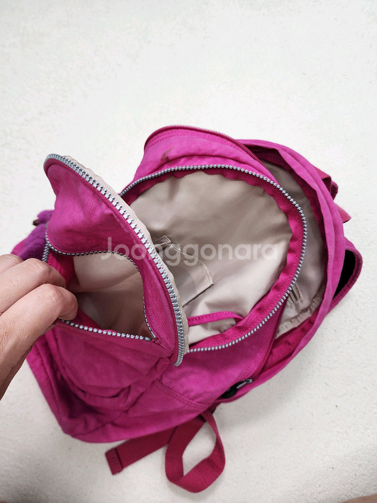 KIPLING 핑크 백팩--6