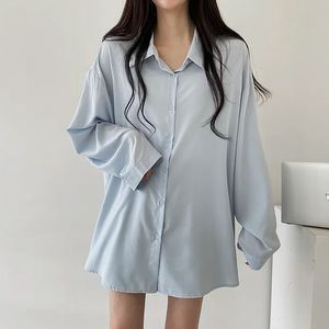 찰랑 여리 왕오버핏 박시블라우스 셔츠
