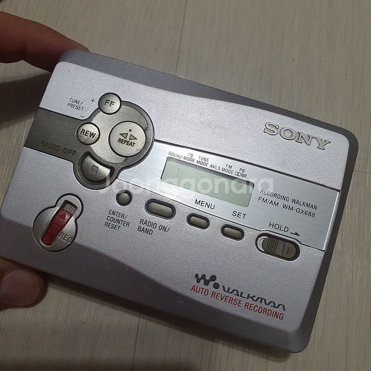 소니 워크맨 WM-GX688 카세트 부품용 판--1