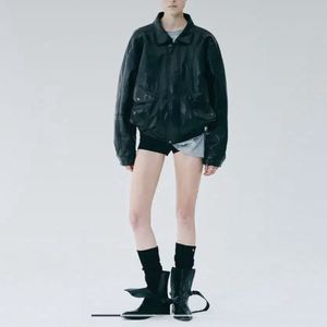 (구해요) For her 포허 레더 퍄딩 자켓 2온스