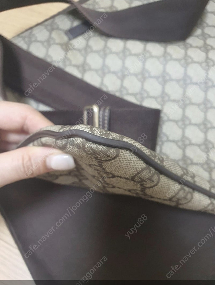 GUCCI구찌 남성 크로스백 gg슈프림 메신져백 정품--3