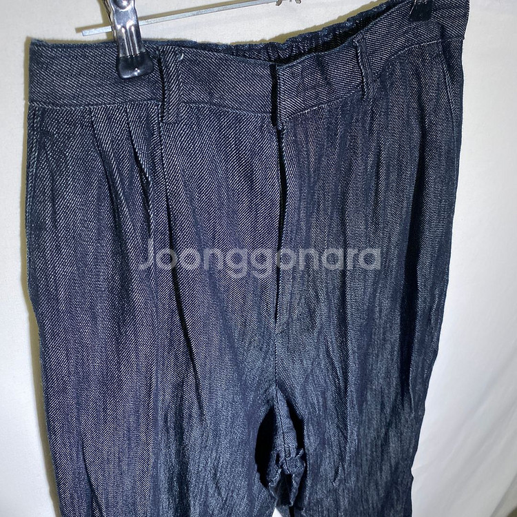 M)허리밴딩 와이드핏 데님 청바지--0