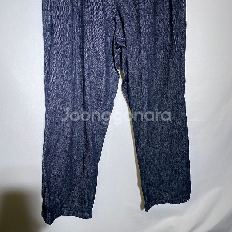 M)허리밴딩 와이드핏 데님 청바지--2