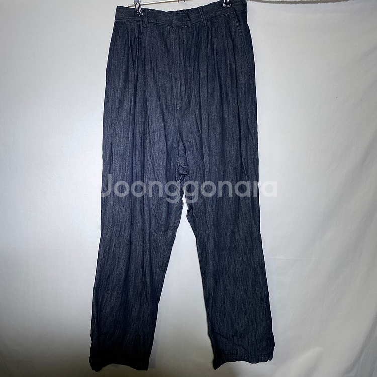 M)허리밴딩 와이드핏 데님 청바지--1