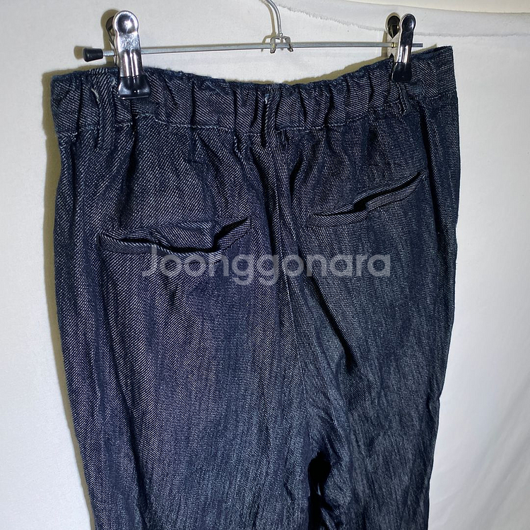 M)허리밴딩 와이드핏 데님 청바지--3