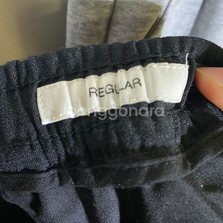 32인치)탑텐 허리밴딩 슬랙스 레귤러핏 바지--6