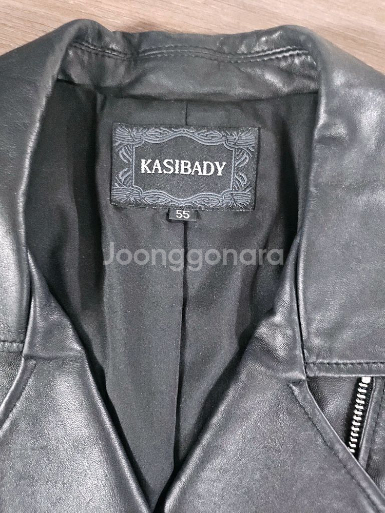 KASIBADY 블랙 양가죽 자켓 55--0