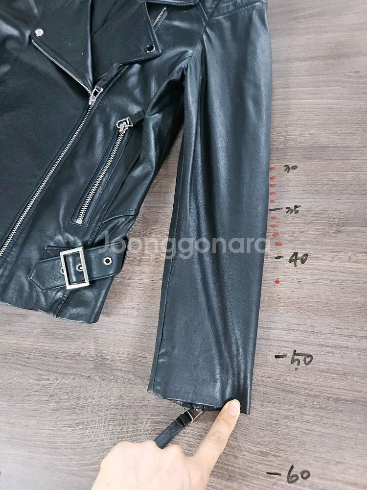 KASIBADY 블랙 양가죽 자켓 55--7