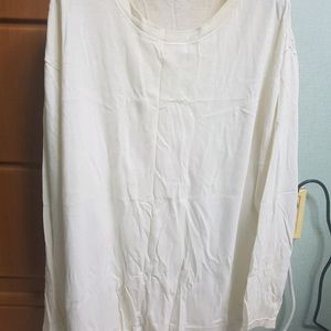 긴팔 흰티 L 롱슬리브 루즈핏 오버핏