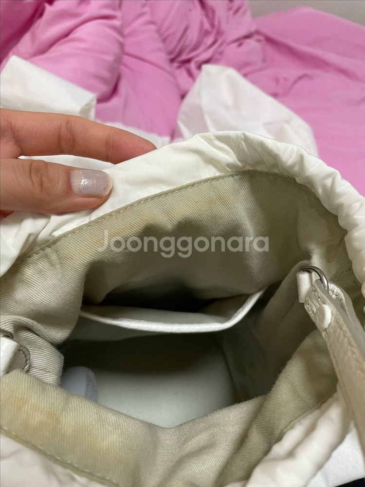 마르지엘라 5AC 버킷백 화이트 판매해요--7