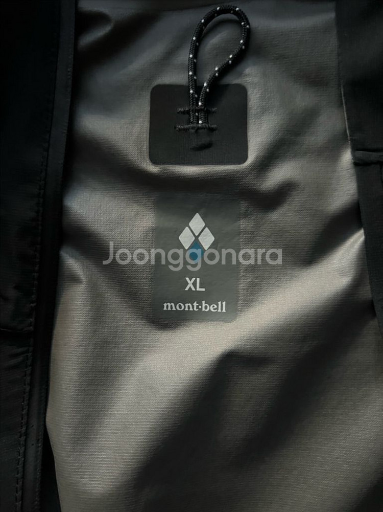 몽벨 레인트레커 바람막이 블랙 Xl 사이즈--1