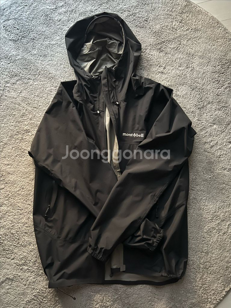 몽벨 레인트레커 바람막이 블랙 Xl 사이즈--0