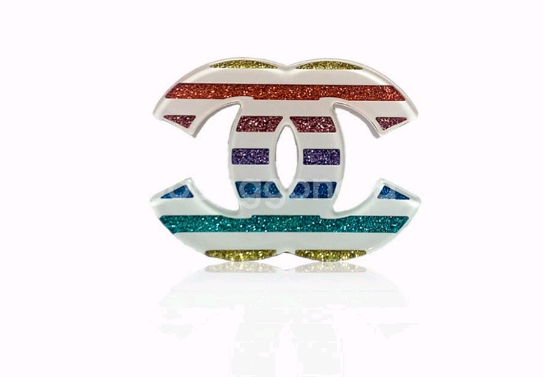 Chanel Rain Bow Brooch 정품--0