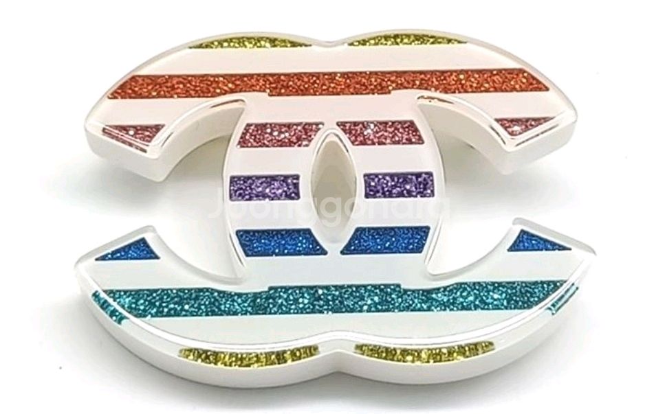 Chanel Rain Bow Brooch 정품--9