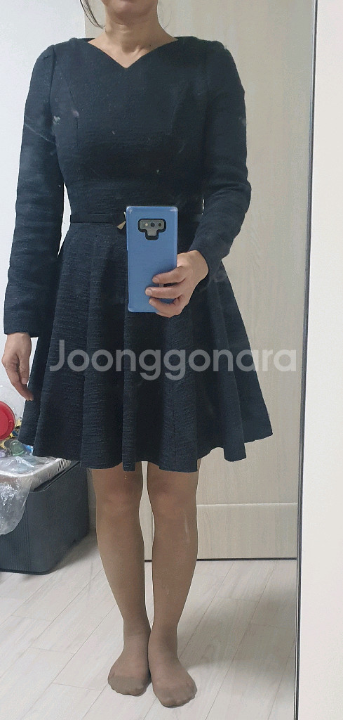 MINIMUM 미니멈 플레어 진네이비 원피스 55--6