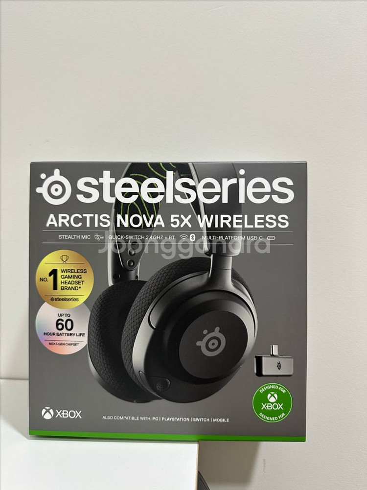 스틸 시리즈 Nova5x 무선 헤드셋--0