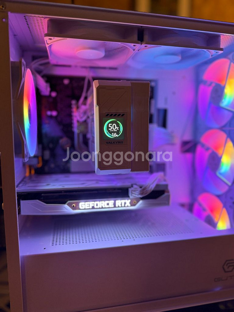 화이트 감성 게임용 특AAA급 컴퓨터 본체 PC--2