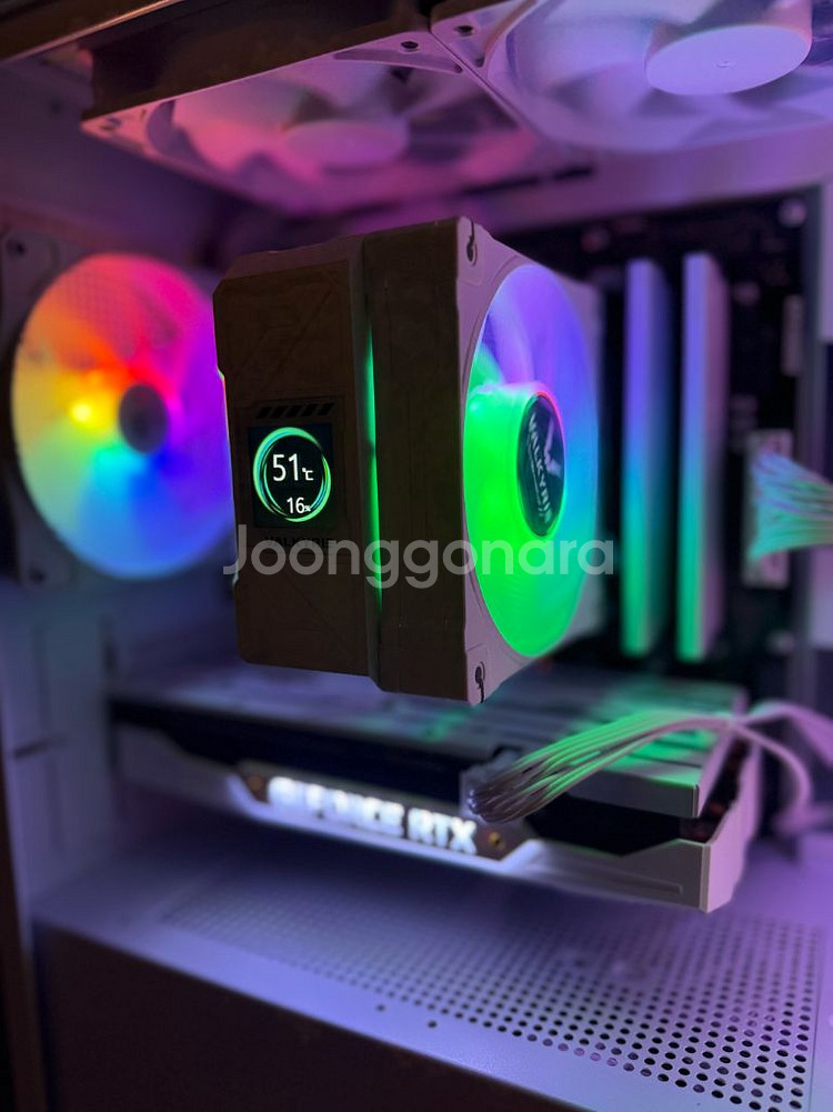 화이트 감성 게임용 특AAA급 컴퓨터 본체 PC--6