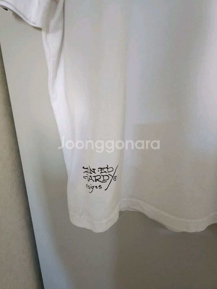 에드하디 화이트 반팔 티셔츠--2