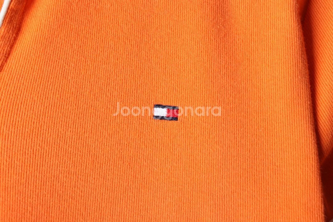 W(L-XL) 타미힐피거 반팔 카라 티셔츠 브이넥--4