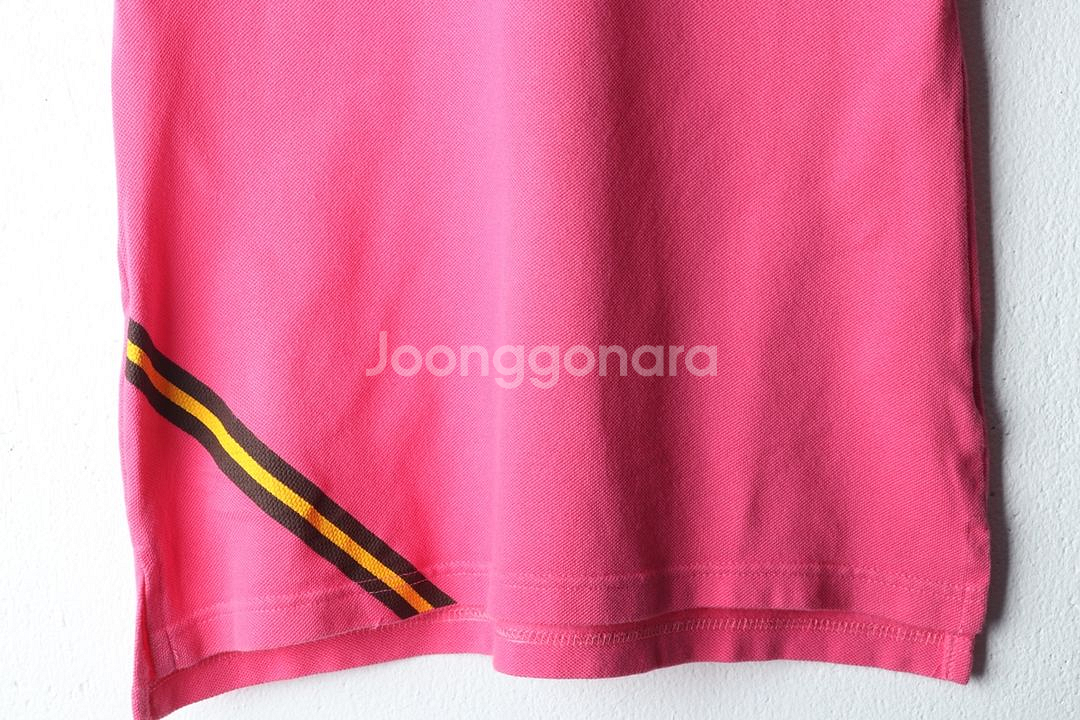 W(M) 라코스테 반팔 카라 티셔츠 핑크 올드스쿨--3