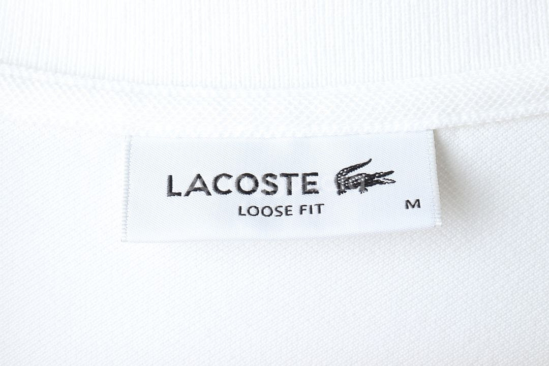 W(M) 라코스테 반팔 카라 티셔츠 브이넥 화이트--5