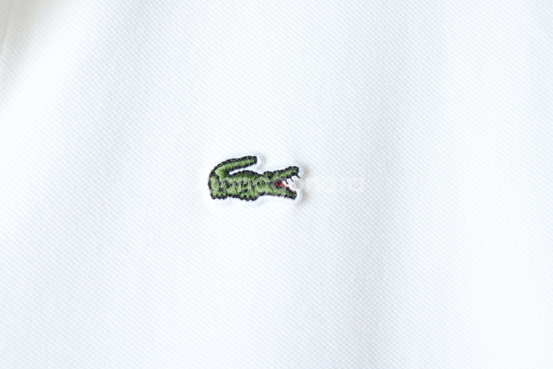 W(M) 라코스테 반팔 카라 티셔츠 브이넥 화이트--4