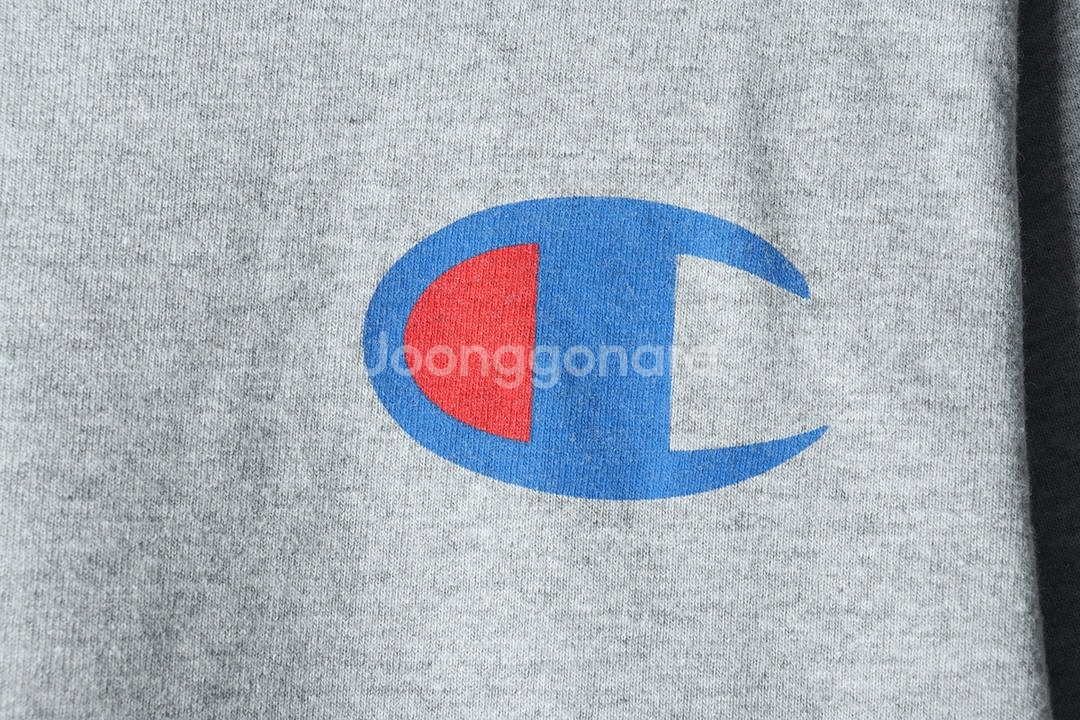 (L-XL) 챔피온 반팔 티셔츠 그레이 올드스쿨--4