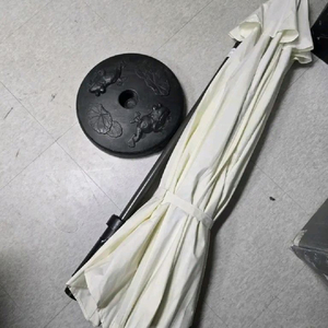 대형 고급 파라솔 세트(무게추 포함) / 손잡이 크랭크