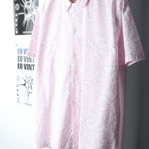 (L-XL) 브랜드빈티지 반팔셔츠 남방 망고 시어서커