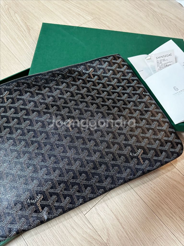 고야드 세나 클러치 mgm 블랙--1