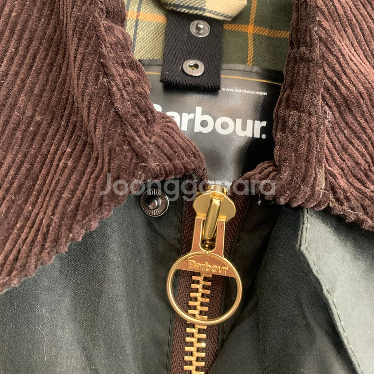 UK36 바버 비데일 왁스 자켓 세이지--4