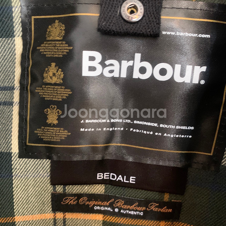 UK36 바버 비데일 왁스 자켓 세이지--5