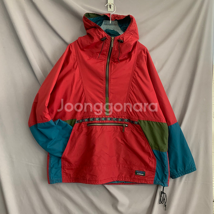 L 엘엘빈 90s 존메이어 빈티지 반집업 아노락 자켓--1