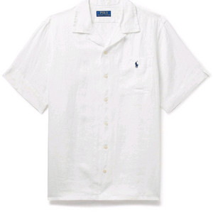 폴로 랄프로렌 반팔 린넨 셔츠 화이트 새상품