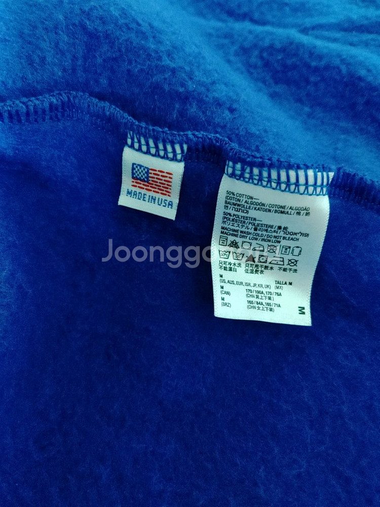아메리칸어패럴 후드집업 M Lapis 유니섹스 후디--3