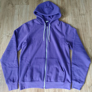 아메리칸어패럴 후드집업 M Purple 유니섹스 후디