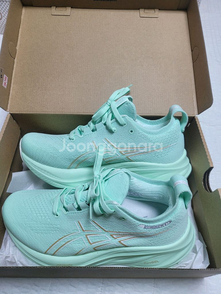 아식스 젤 님버스 26 민트 새상품--0