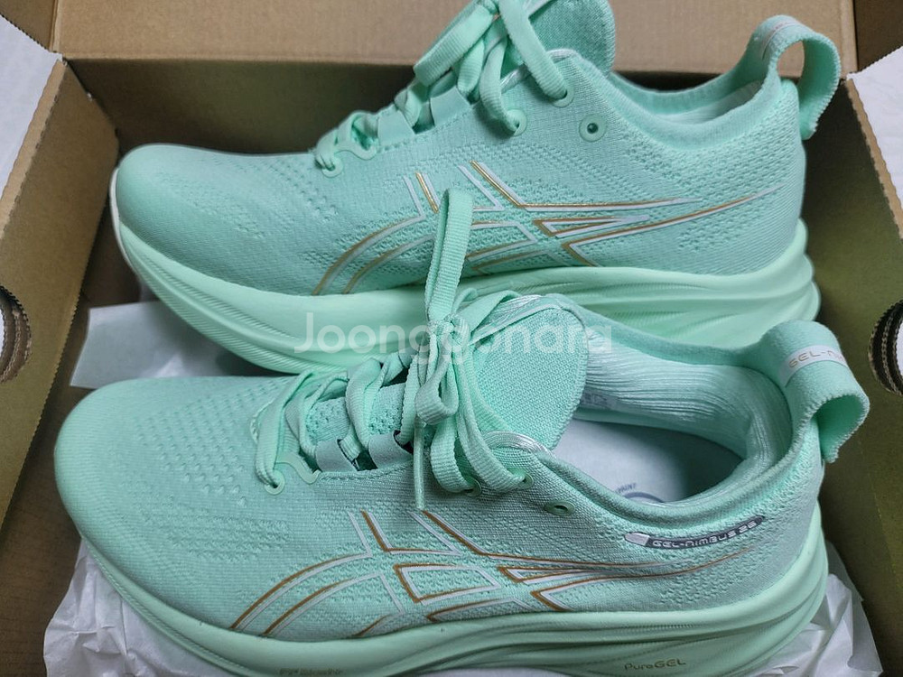 아식스 젤 님버스 26 민트 새상품--1