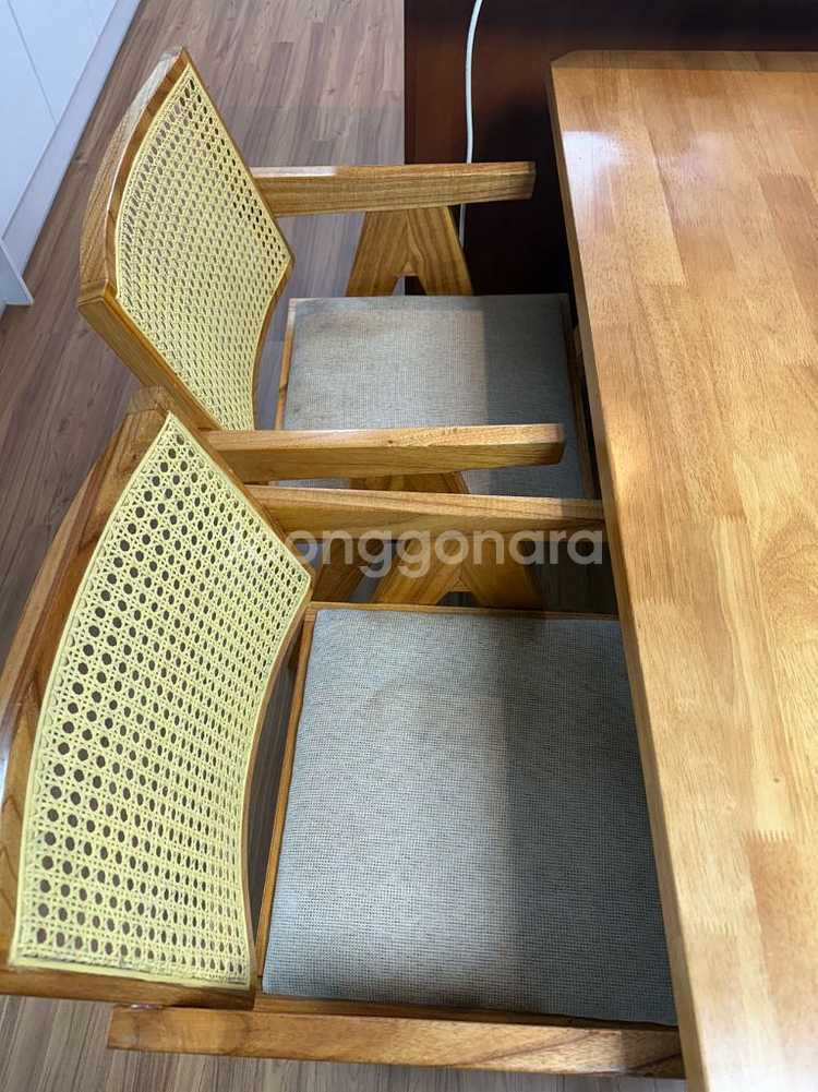 핸드메이드원목식탁의자세트--8