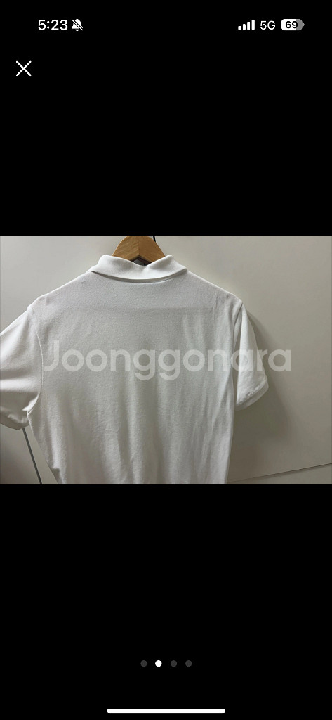 몽클레어 로고 폴로셔츠 화이트--4
