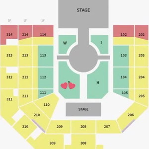 엔시티위시 콘서트 첫중막콘 플로어석 1,2,3층 양도