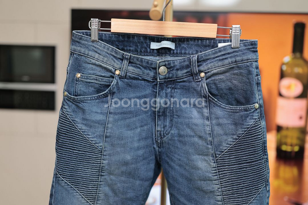 피에르 발망 진청 데님 팬츠 31~32--1