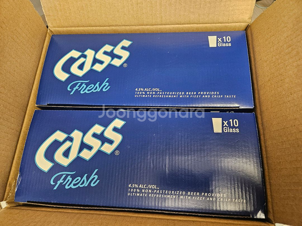 카스 맥주잔 유리컵 7온스(=210ml) 40개--2