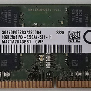 삼성 노트북램 DDR4 PC3200 16G 팝니다.