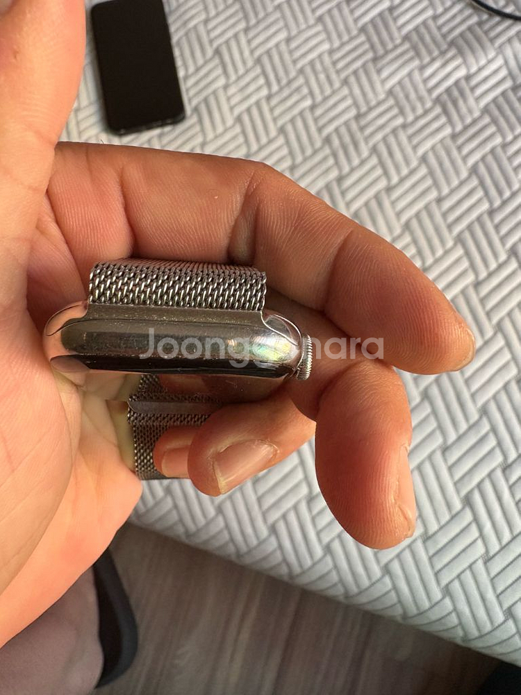 애플워치5 44mm 스테인리스 실버 밀레니즈 루프--4