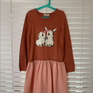 140 사이즈: H&M 여아 가을 원피스 2종
